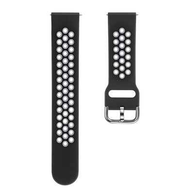 Microsonic Xiaomi Amaz Fit Verge Rainbow Sport Band Kordon Siyah Beyaz