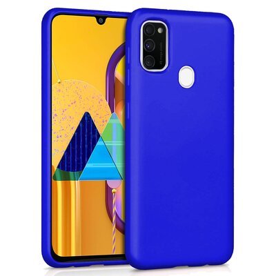 Microsonic Samsung Galaxy M30S Kılıf Matte Silicone Mavi