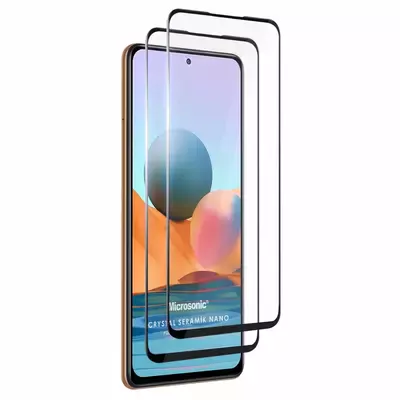 Microsonic Xiaomi Redmi Note 10 Pro Max Crystal Seramik Nano Ekran Koruyucu Siyah (2 Adet)