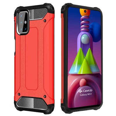 CaseUp Samsung Galaxy M51 Kılıf Tank Kırmızı