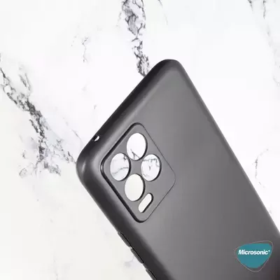 Microsonic Matte Silicone Realme 8 Kılıf Mor