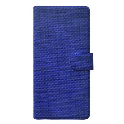 Microsonic Realme 5i Kılıf Fabric Book Wallet Lacivert