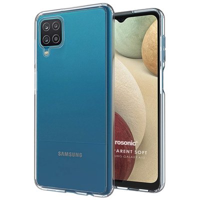 Microsonic Samsung Galaxy A12 Kılıf Transparent Soft Beyaz