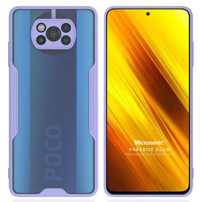 Microsonic Xiaomi Poco X3 Pro Kılıf Paradise Glow Lila