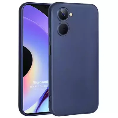 Microsonic Realme 10 4G Kılıf Matte Silicone Lacivert