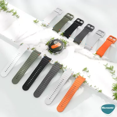 Microsonic Samsung Galaxy Watch 5 Pro 45mm Kordon ProMotion Sport Mavi