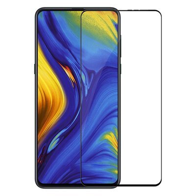 Microsonic Xiaomi Mi Mix 3 Kavisli Temperli Cam Ekran Koruyucu Film Siyah