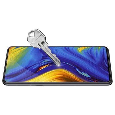 Microsonic Xiaomi Mi Mix 3 Kavisli Temperli Cam Ekran Koruyucu Film Siyah