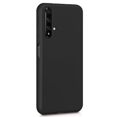 Microsonic Huawei Nova 5T Kılıf Matte Silicone Siyah