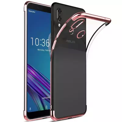 Microsonic Asus Zenfone Max Pro M1 (5.99'') ZB601KL Kılıf Skyfall Transparent Clear Rose Gold