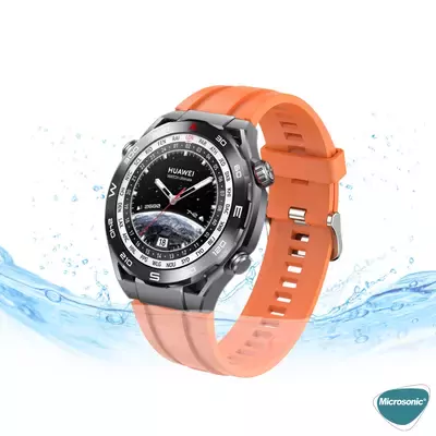 Microsonic Huawei Watch Ultimate Kordon, Silicone Sport Band Yeşil