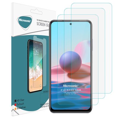 Microsonic Xiaomi Redmi Note 10S Nano Ekran Koruyucu (3'lü Paket)