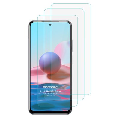 Microsonic Xiaomi Redmi Note 10S Nano Ekran Koruyucu (3'lü Paket)