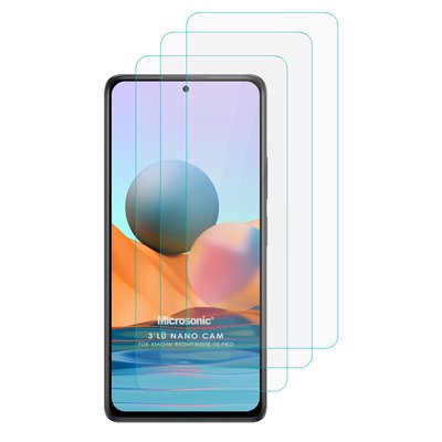 Microsonic Xiaomi Redmi Note 10 Pro Nano Ekran Koruyucu (3'lü Paket)