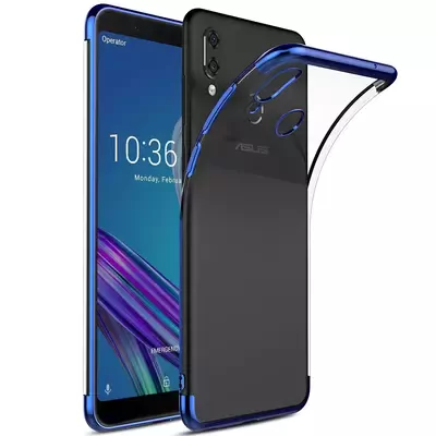 Microsonic Asus Zenfone Max Pro M1 (5.99'') ZB601KL Kılıf Skyfall Transparent Clear Mavi