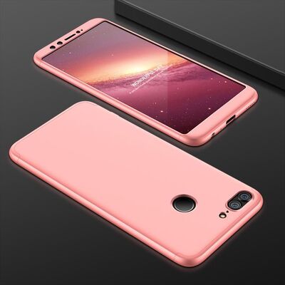 Microsonic Huawei P Smart Kılıf Double Dip 360 Protective AYS Rose Gold