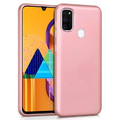 Microsonic Samsung Galaxy M30S Kılıf Matte Silicone Rose Gold