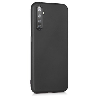 Microsonic Realme 6 Pro Kılıf Matte Silicone Siyah