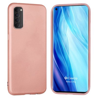 CaseUp Oppo Reno 4 Pro Kılıf Matte Surface Rose Gold