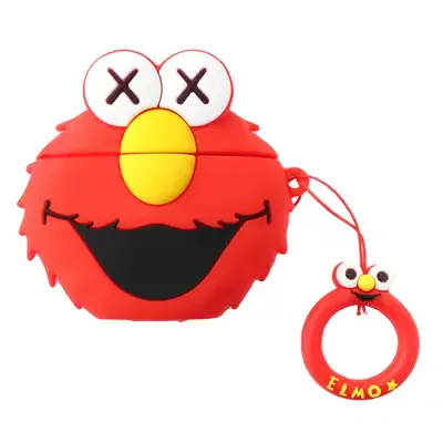 Microsonic AirPods 1. Nesil / 2. Nesil Kılıf Cartoon Figürlü Silikon Crtn-Fgr-Elmo