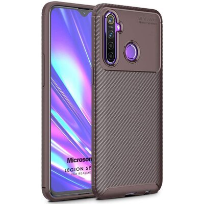 Microsonic Realme 5i Kılıf Legion Series Kahverengi