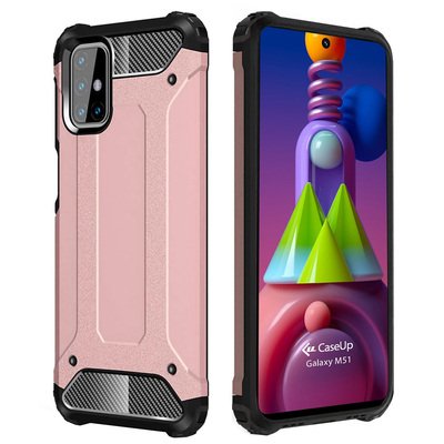 CaseUp Samsung Galaxy M51 Kılıf Tank Rose Gold