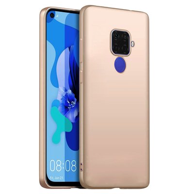 Microsonic Huawei Mate 30 Lite Kılıf Matte Silicone Gold