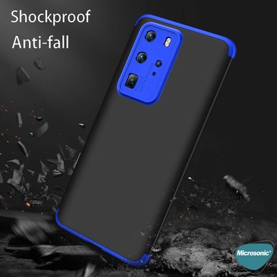 Microsonic Huawei P40 Pro Kılıf Double Dip 360 Protective AYS Gold