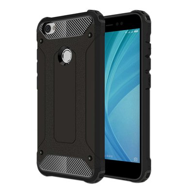 Microsonic Xiaomi Redmi Note 5A Kılıf Rugged Armor Siyah