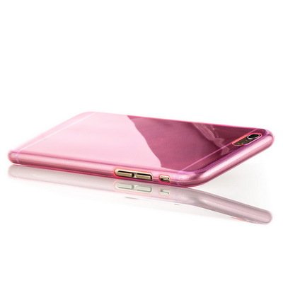 Slim Kılıf Transparent Soft iPhone 6S Plus Kılıf Transparent Soft Pembe