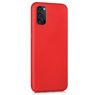 CaseUp Oppo Reno 4 Kılıf Matte Surface Kırmızı