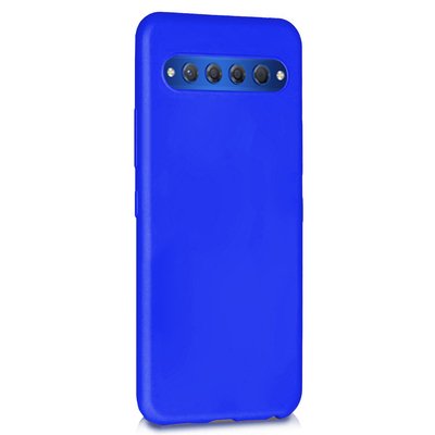 Microsonic TCL 10 Plus Kılıf Matte Silicone Mavi