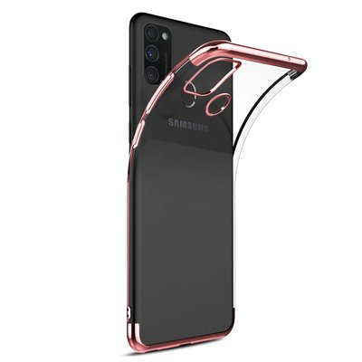 Microsonic Samsung Galaxy M30S Kılıf Skyfall Transparent Clear Rose Gold