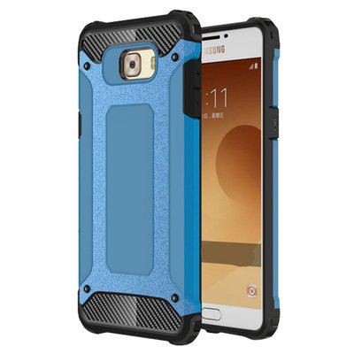 Microsonic Samsung Galaxy C5 Pro Kılıf Rugged Armor Mavi