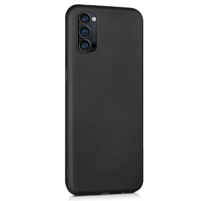 CaseUp Oppo Reno 4 Kılıf Matte Surface Siyah