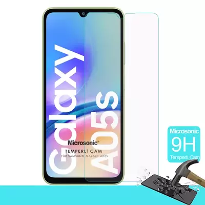 Microsonic Samsung Galaxy A05s Tempered Glass Cam Ekran Koruyucu