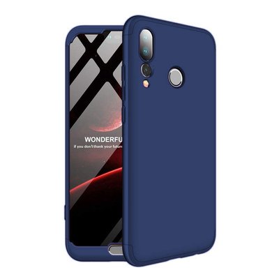 Microsonic Huawei P20 Pro Kılıf Double Dip 360 Protective AYS Lacivert