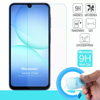 Microsonic Samsung Galaxy A07 Nano Glass Cam Ekran Koruyucu