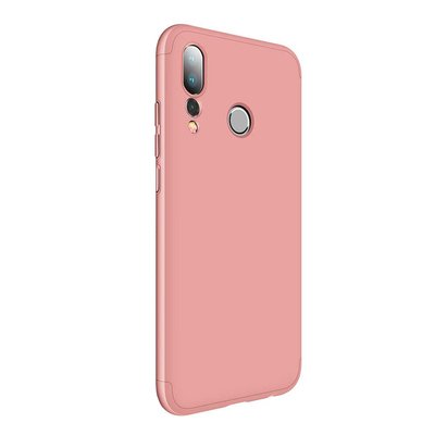 Microsonic Huawei P20 Pro Kılıf Double Dip 360 Protective AYS Rose Gold