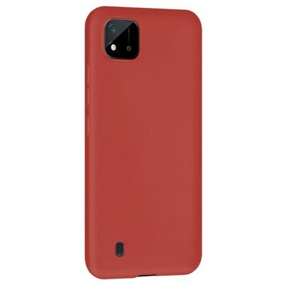 Microsonic Realme C11 2021 Kılıf Matte Silicone Kırmızı