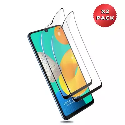 Microsonic Samsung Galaxy A22 4G Crystal Seramik Nano Ekran Koruyucu Siyah (2 Adet)