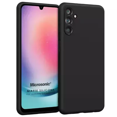 Microsonic Samsung Galaxy M14 Kılıf Matte Silicone Siyah