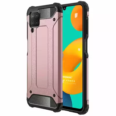 Microsonic Samsung Galaxy M32 4G Kılıf Rugged Armor Rose Gold