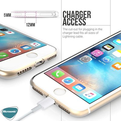 Microsonic Apple iPhone SE 2022 Kılıf Transparent Soft Beyaz