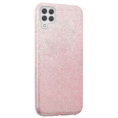 Microsonic Samsung Galaxy M32 4G Kılıf Sparkle Shiny Rose Gold