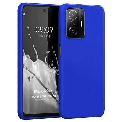 Microsonic Xiaomi Mi 11T Kılıf Matte Silicone Mavi