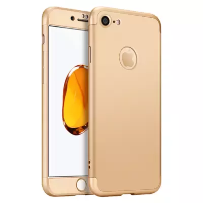 Microsonic Apple iPhone 6S Kılıf Double Dip 360 Protective Gold