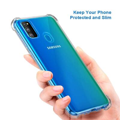 Microsonic Samsung Galaxy M30S Kılıf Anti Shock Silikon Şeffaf