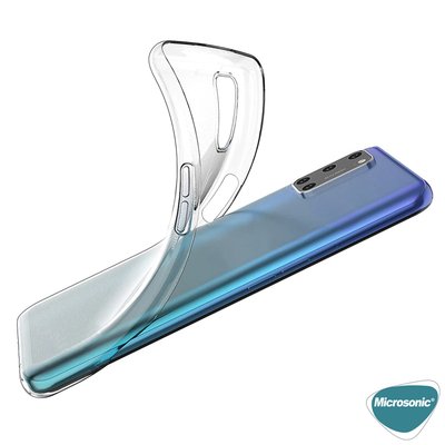 Microsonic Realme 7 Pro Kılıf Transparent Soft Beyaz