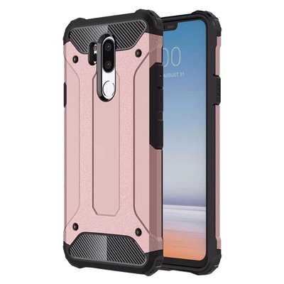 Microsonic LG G7 Kılıf Rugged Armor Rose Gold